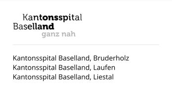 Kantonsspital Baselland, Bruderholz Kantonsspital Baselland, Laufen Kantonsspital Baselland, Liestal